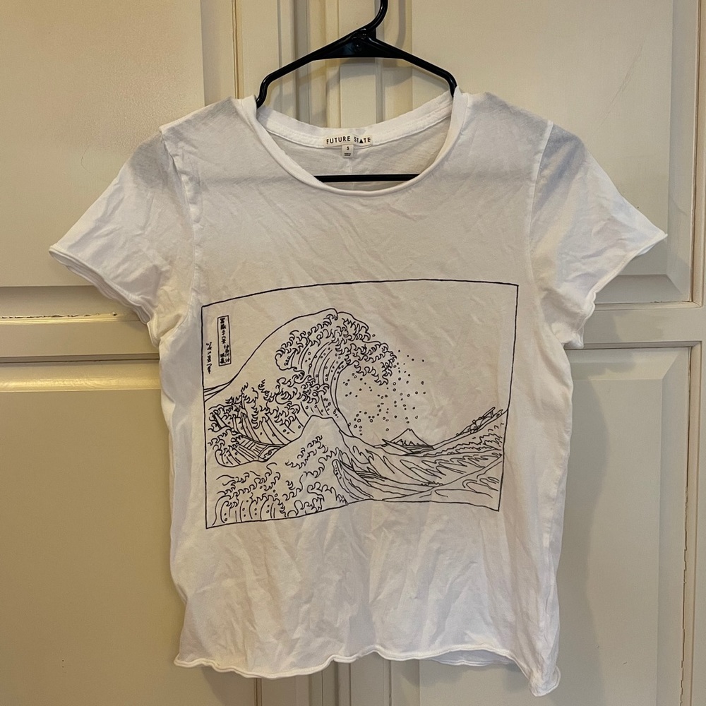 UO Printed White Tee